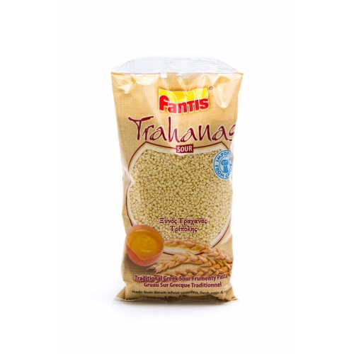 Delta and Sour & sweet Trahanas with milk & egg
